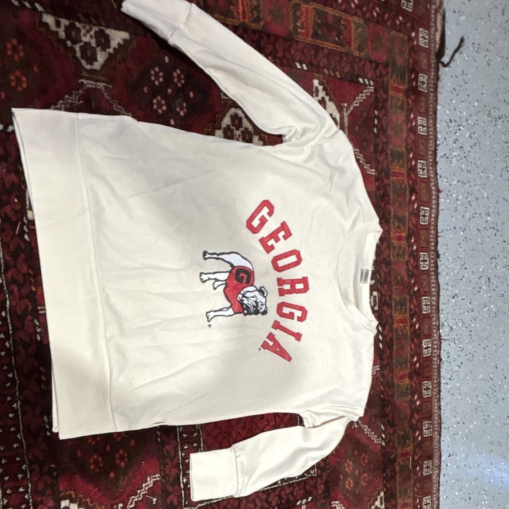Gameday Couture Georgia Bulldogs Women's Crewneck Sweatshirt Off-White Size S